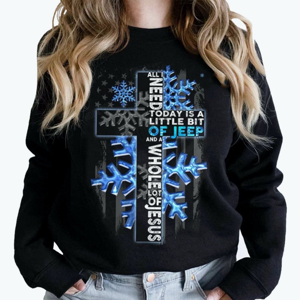 Jeep Jesus Christmas Sweatshirt, Jeep God Shirt, Jeep Gifts